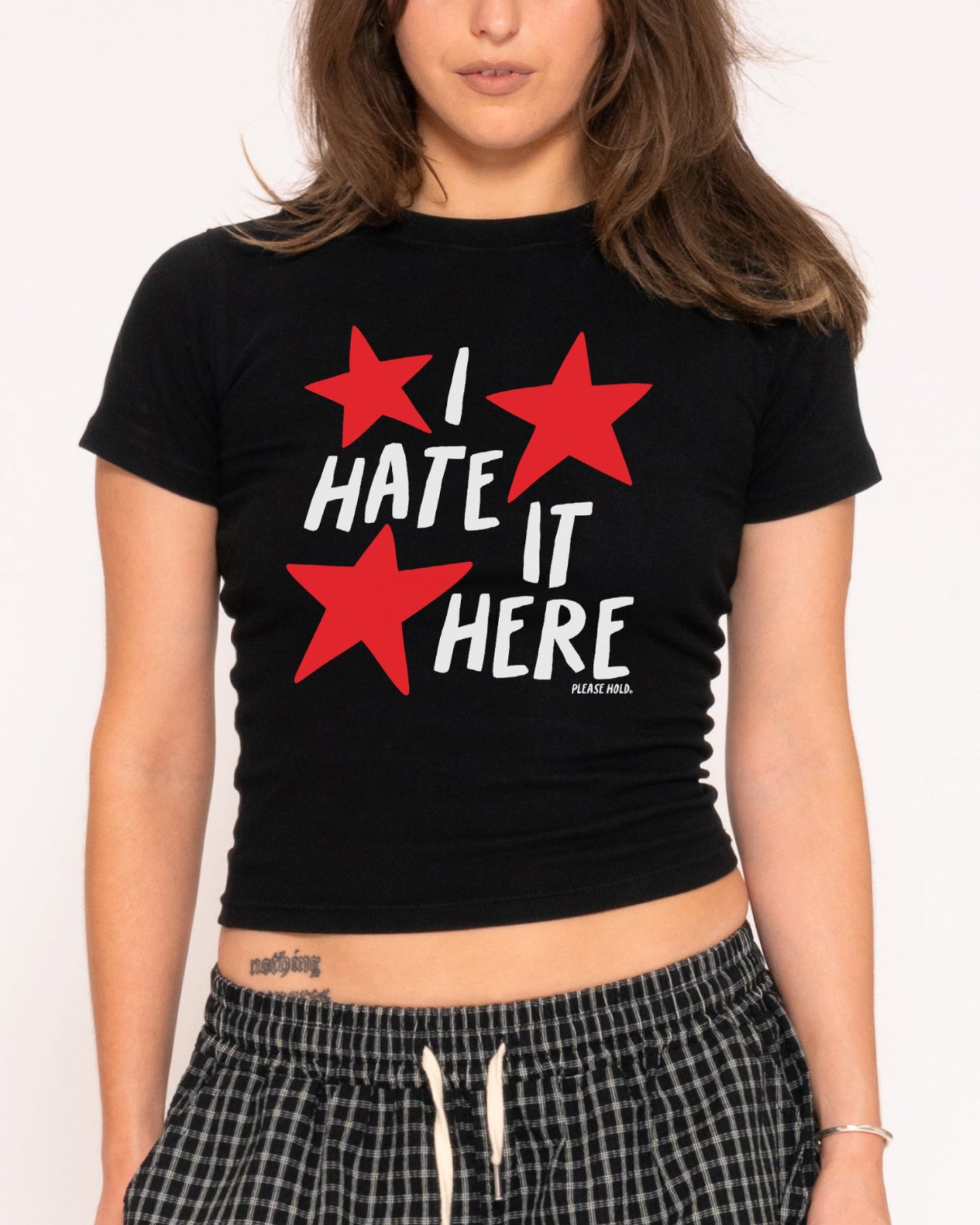 I Hate It Here Longline Baby Tee