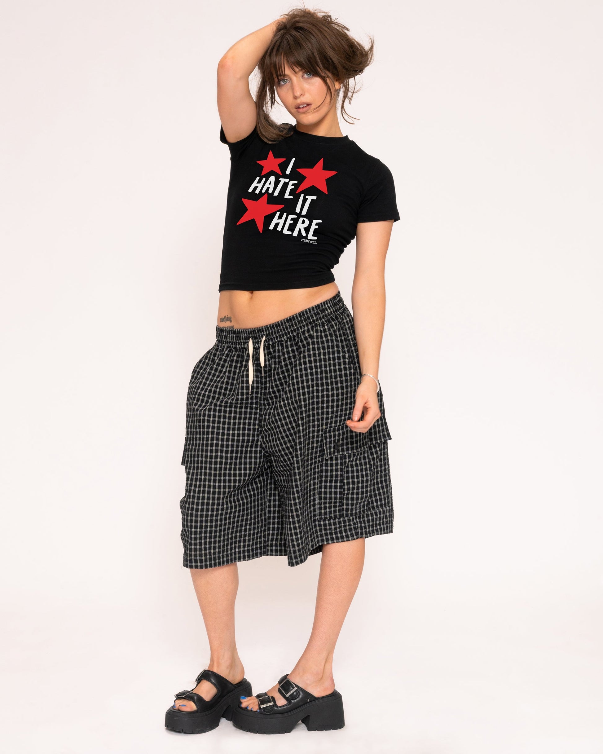 I Hate It Here Longline Baby Tee