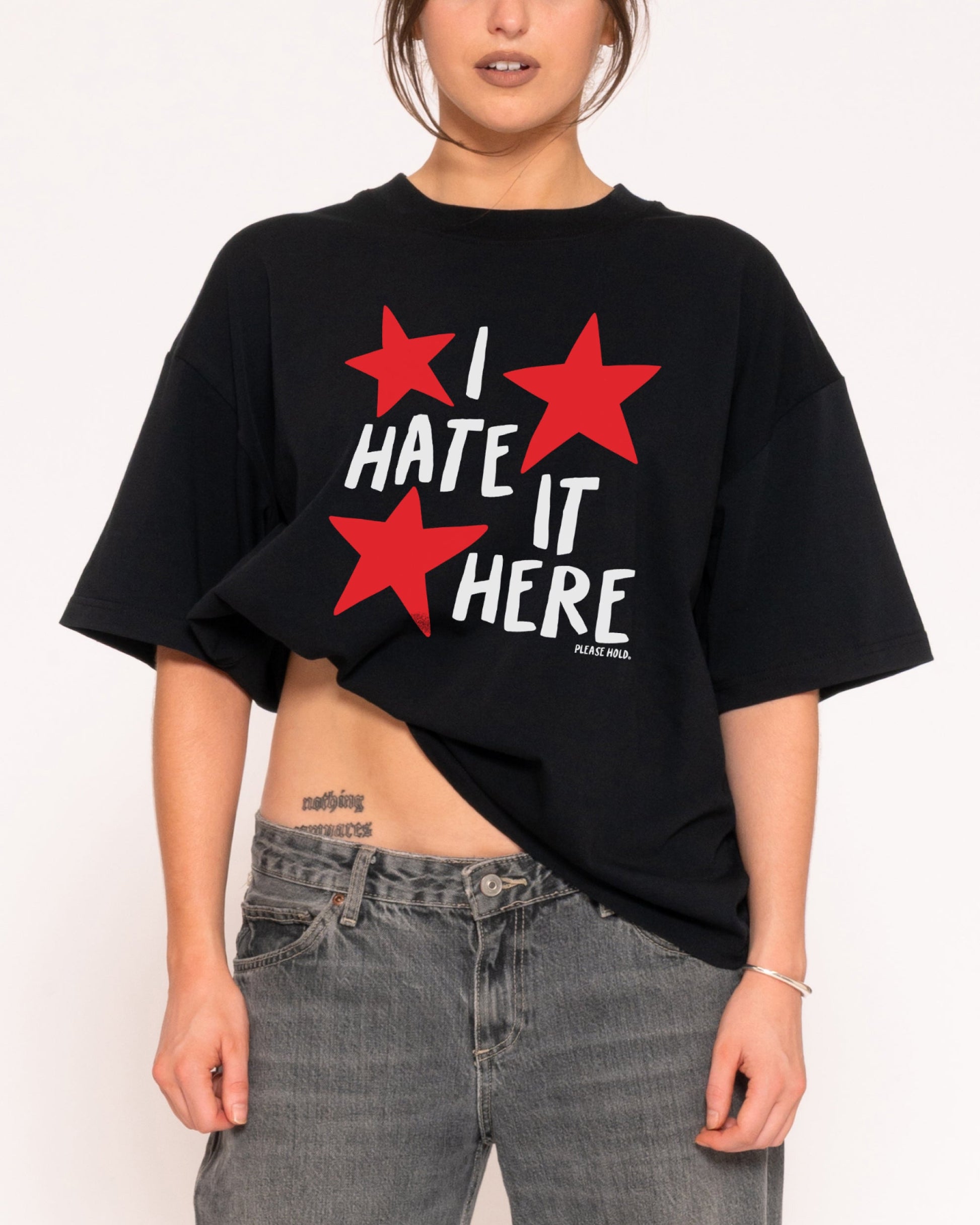 I Hate It Here Boxy Crop Tee