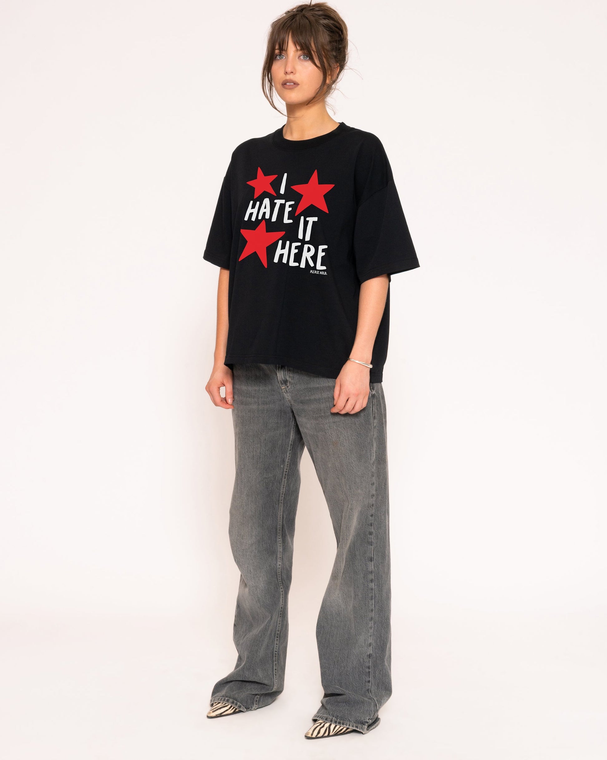 I Hate It Here Boxy Crop Tee