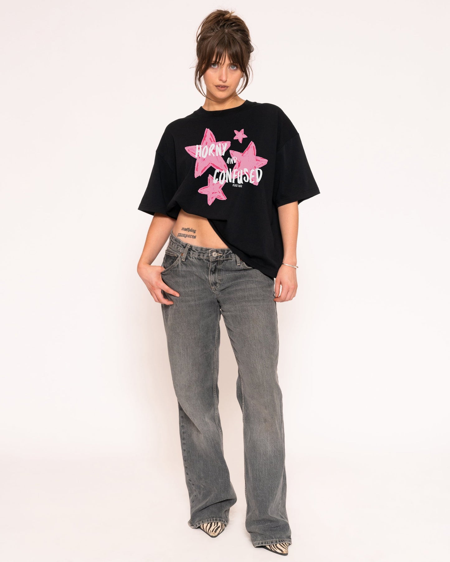 Horny & Confused Boxy Crop Tee