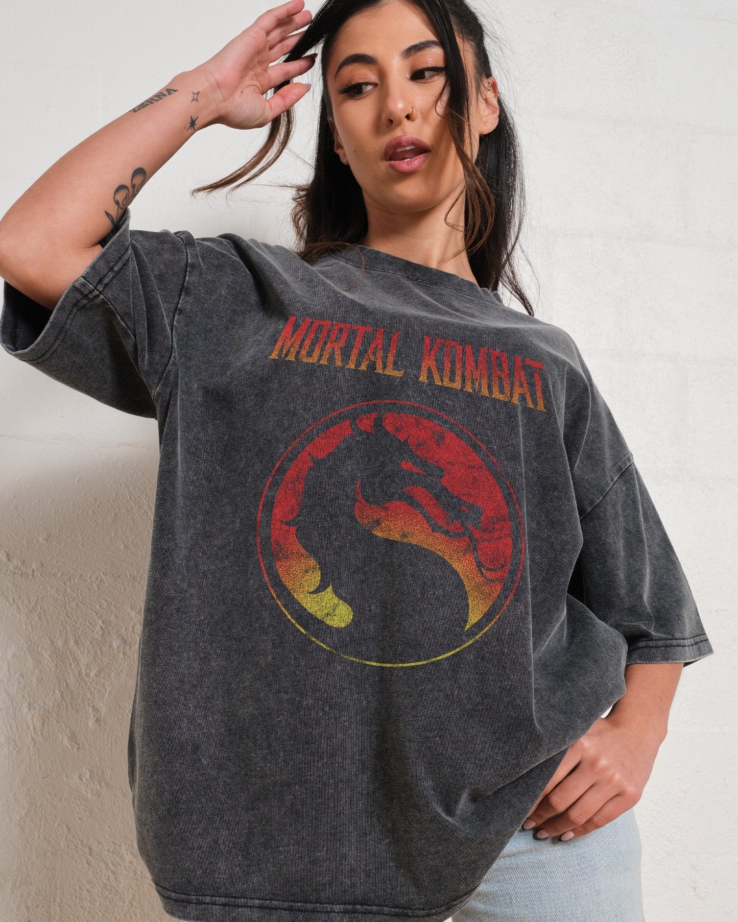 Mortal Kombat Logo Oversized Tee