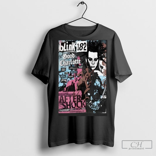 Blink 182 October 2 5 2025 Aftershock Festival Sacramento Ca Concert Poster T Shirts