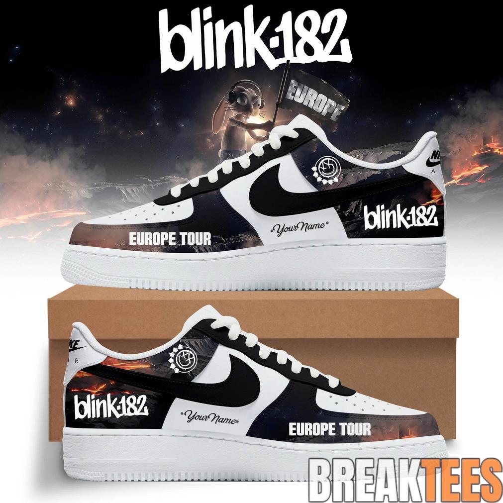 Blink-182 Europe Tour Air Force 1 Shoes
