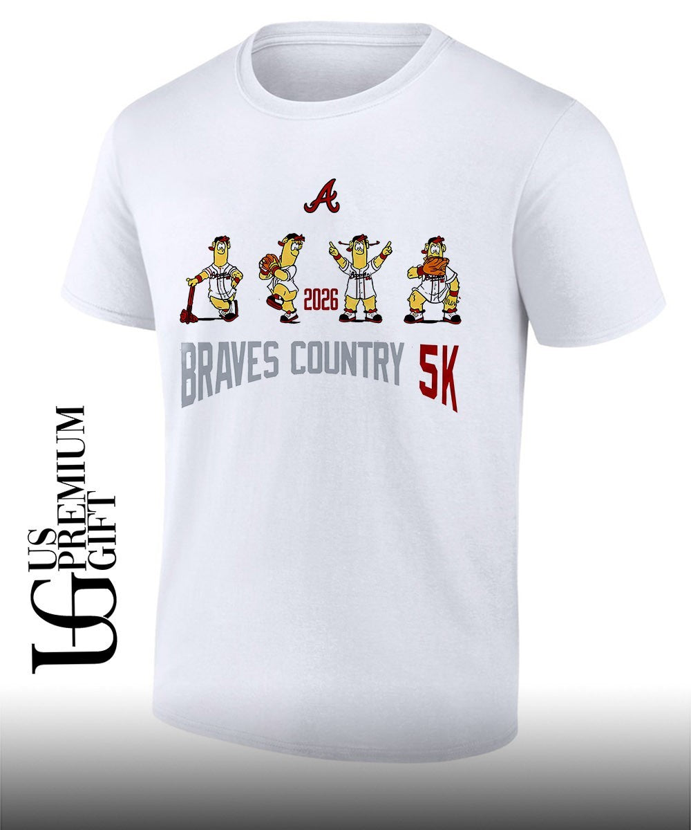 Blooper Atlanta Braves mascot 2026 Braves Country 5K shirt