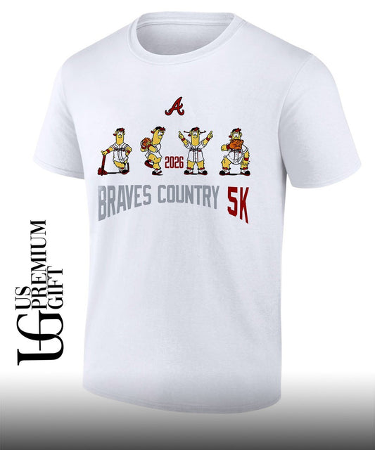 Blooper Atlanta Braves mascot 2026 Braves Country 5K shirt