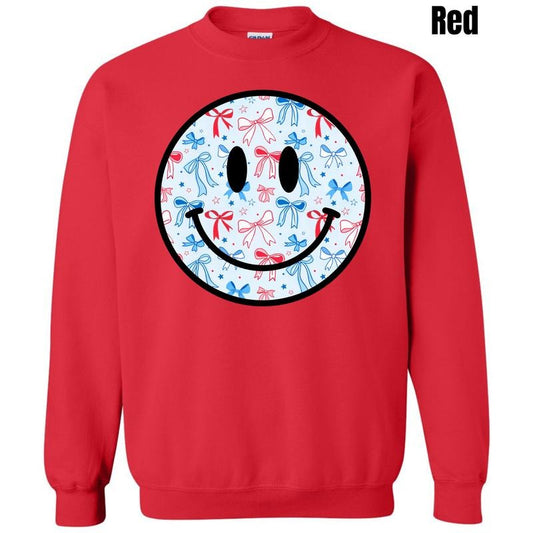 Blue Bows USA Happy Face Sweatshirt 'NLB'