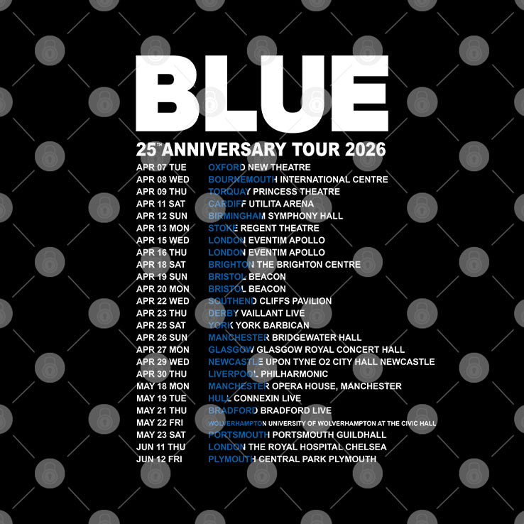 Blue Concert 25th Anniversary Tour 2026 T Shirt