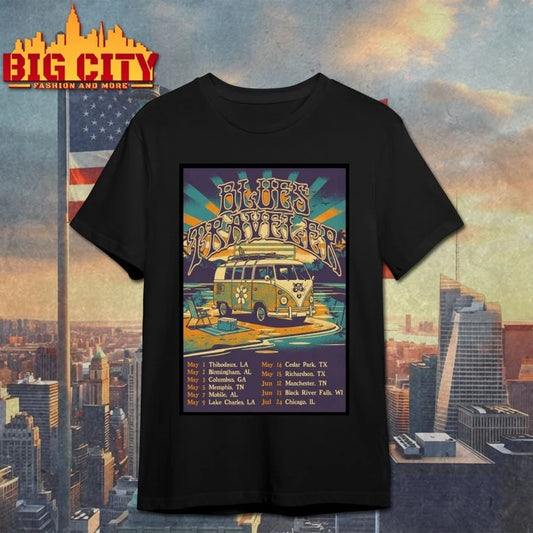 Blues Traveler Summer Tour 2026 Poster T-shirt