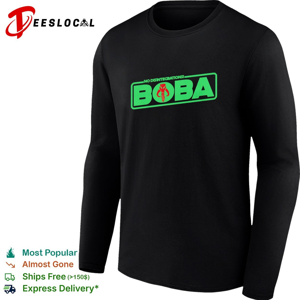 Boba Fett Star Wars No Disintegrations Mythosaur Skull Logo Pop Culture shirt