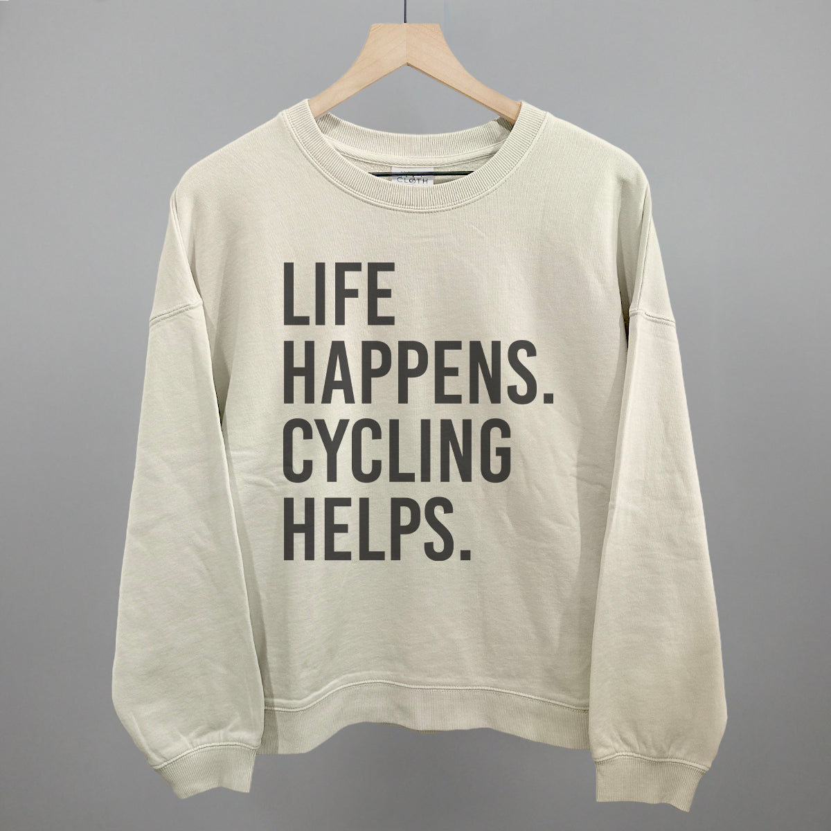 Life Happens Cycling Helps - clothing by TeeHivey.com (Image 1)