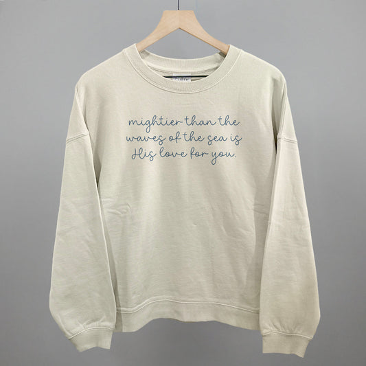Mightier Than The Waves His Love For You - clothing by TeeHivey.com (Image 1)