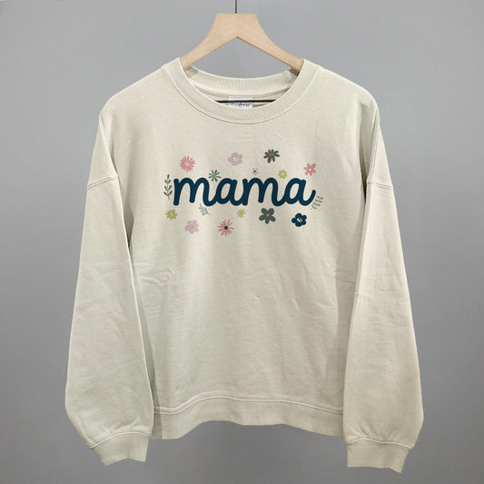 Mama (Dainty Flower Script) - clothing by TeeHivey.com (Image 1)