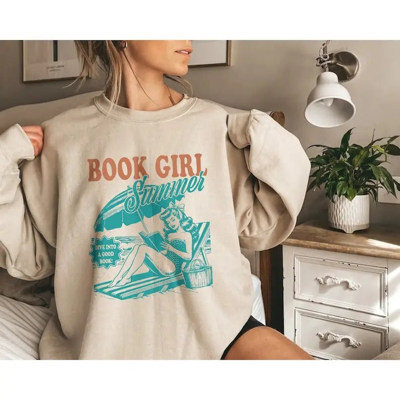 Bookish Tee Shirts Book Girl Summer Shirt, Beach Book Lover Summer Bookish Teacher Tshirt Book Gift Beach Shirt Bookish Vacation Shirt Coconut Girl Reader Tees