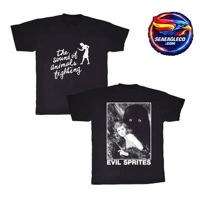 Born Losers Records The Sound Of Animals Fighting Evil Sprites Two Sided Shirt