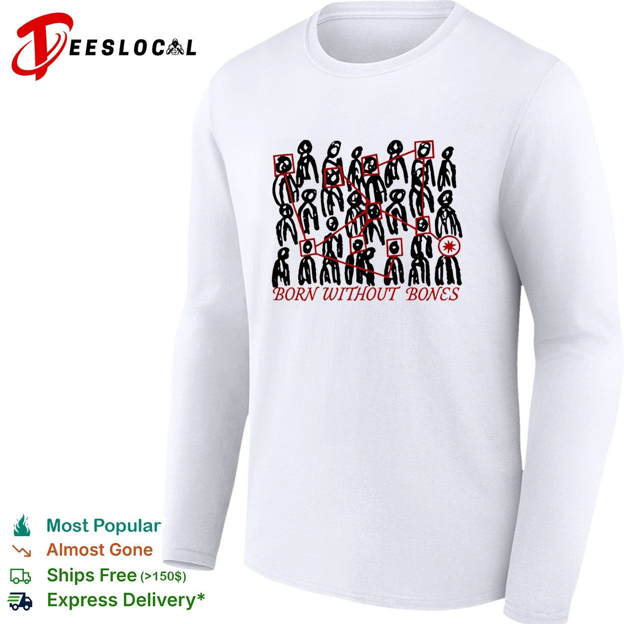 Born Without Bones Tour 2026 shirt