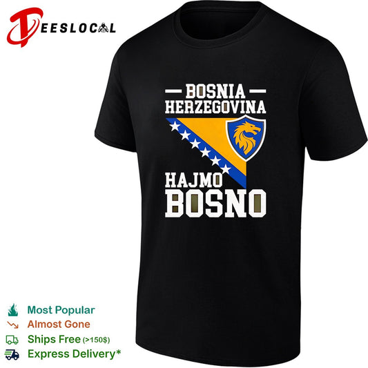 Bosnia Herzegovina Hajmo Bosno shield shirt