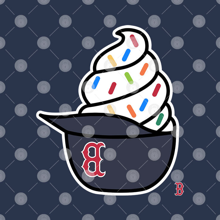 Boston Red Sox Ice Cream Helmet Shirt