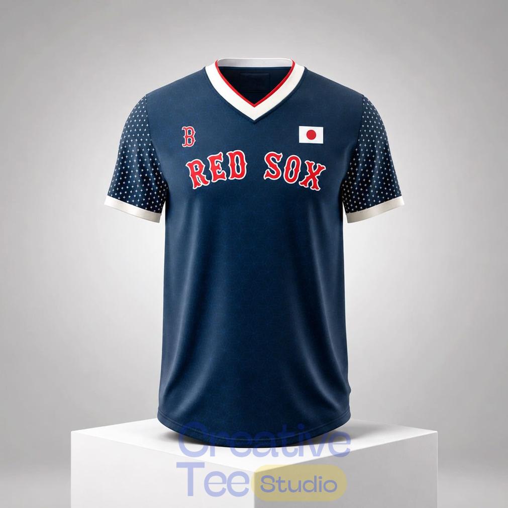 Boston Red Sox Japanese Celebration Football Jersey Giveaway