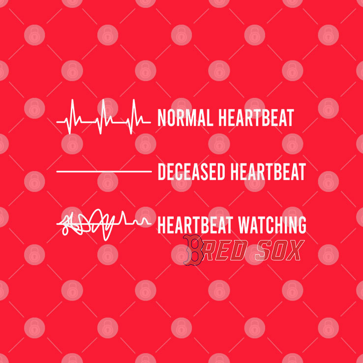 Boston Red Sox Normal Heartbeat Deceased Heartbeat Heartbeat Watching Shirt