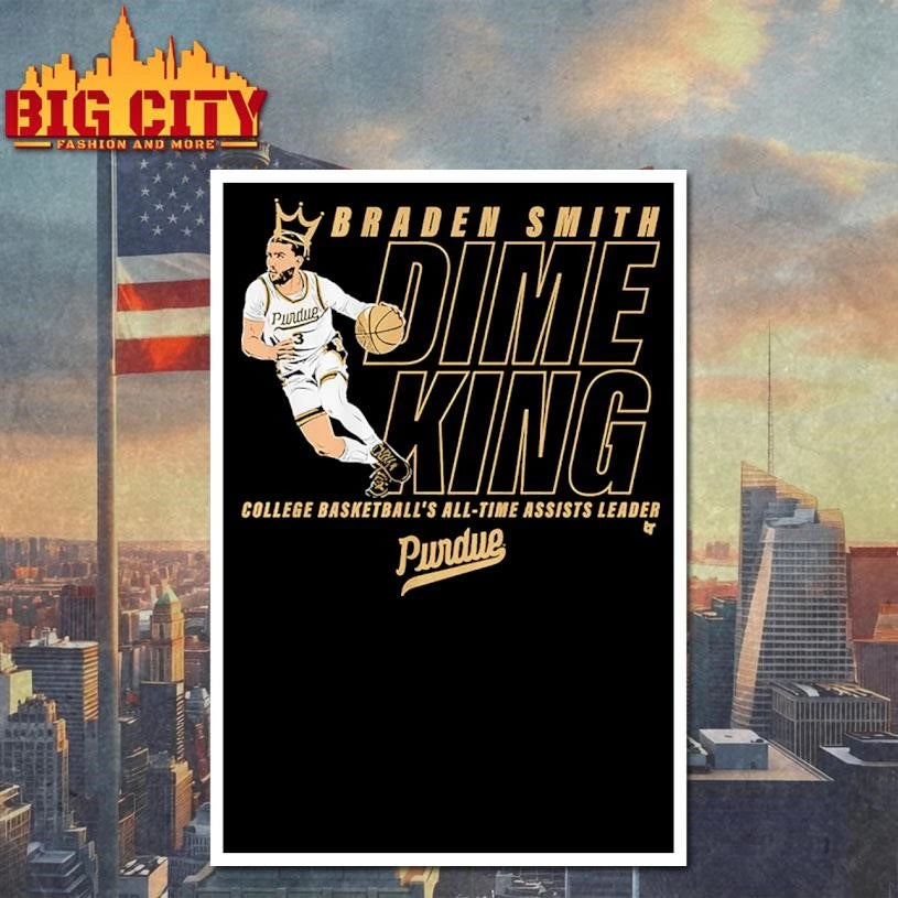 Braden Smith All-Time Assists Record King Has Crowned Shirt