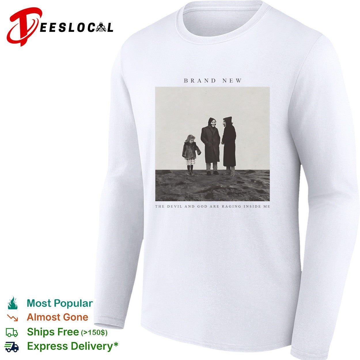 Brand New the devil and god are raging inside me album cover photo shirt