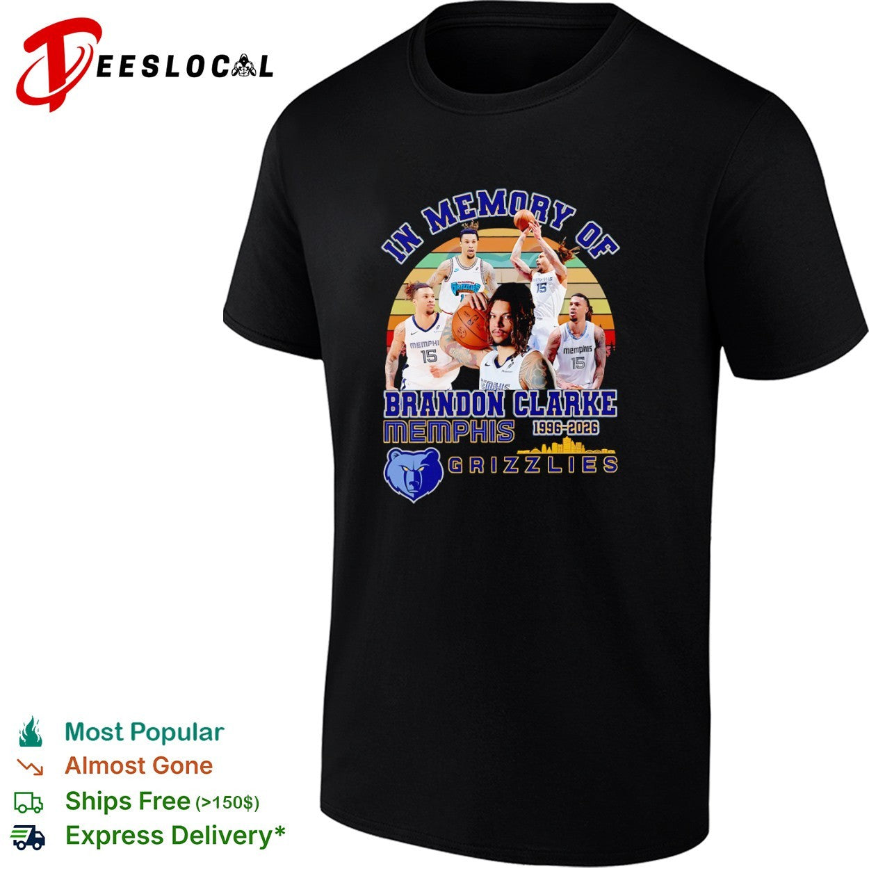 Brandon Clarke Memphis Grizzlies In Memory Of 1996 2026 Basketball Player shirt