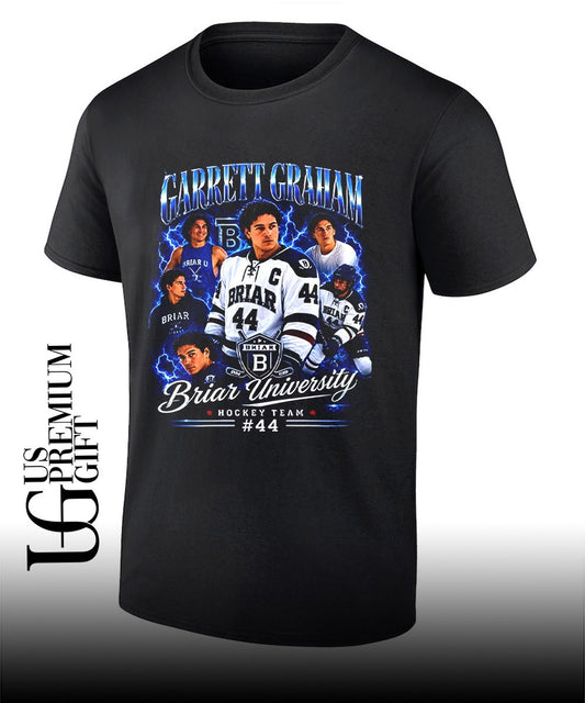 Briar University Garrett Graham 44 collage T-shirt