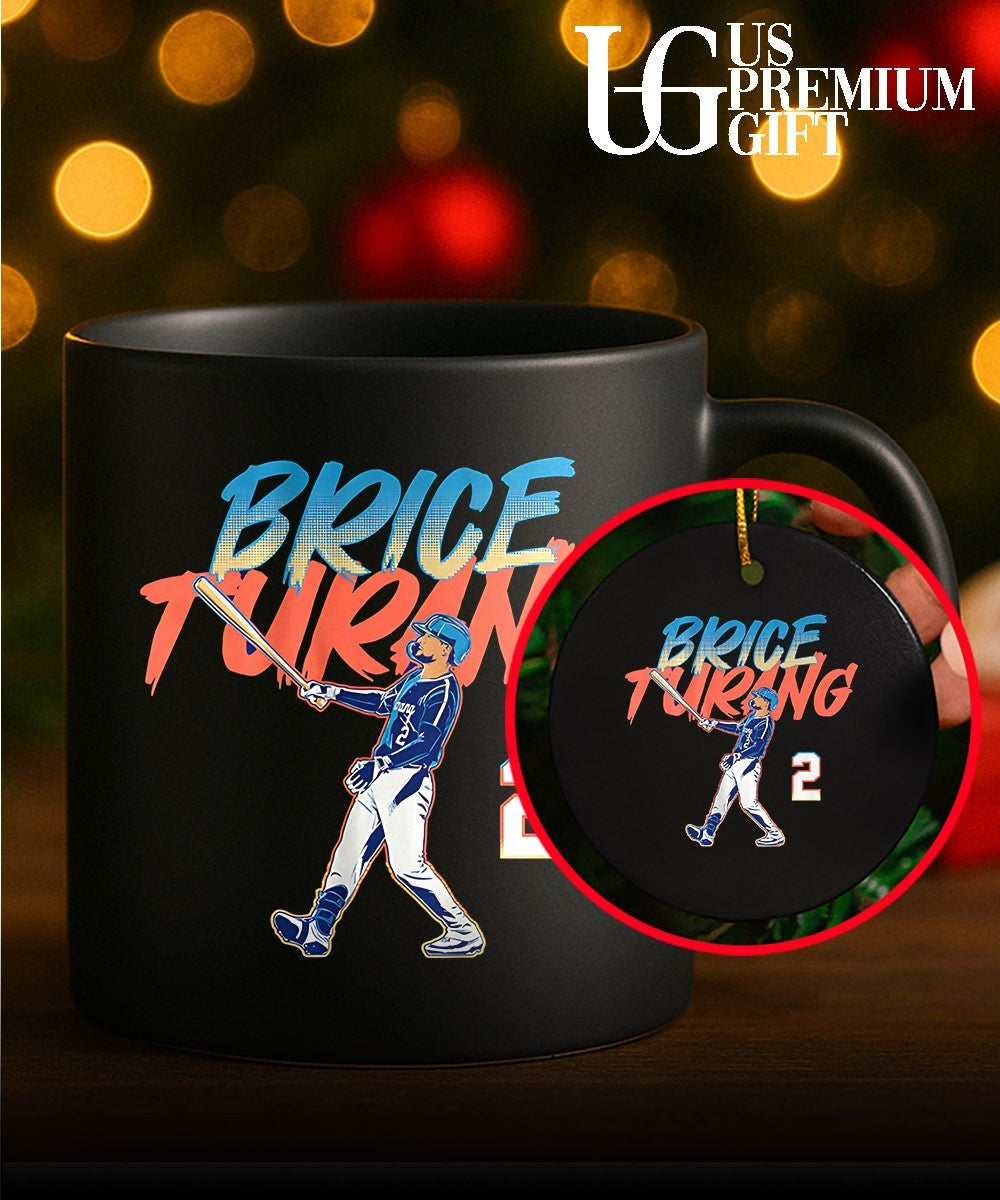 Brice Turang 2 player Milwaukee Brewers baseball Slugger Swing shirt