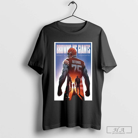 Browns Vs Giants Game Day 2024 Poster - clothing by TeeHivey.com