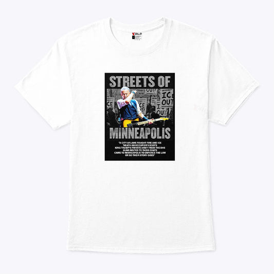 Bruce Springsteen Streets Of Minneapolis Anti ICE Shirt