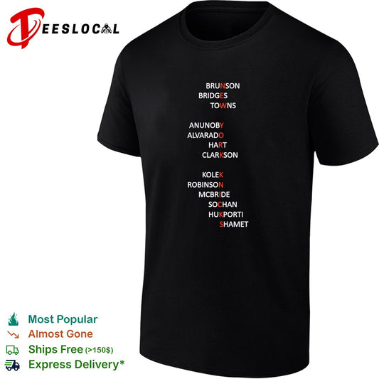 Brunson Bridges Towns Anunoby Alvarado Hart Clarkson Kole Robinson Mcbride Knicks shirt