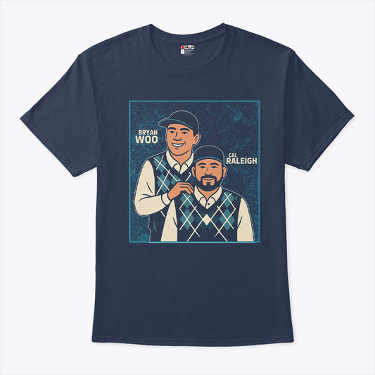 Bryan Woo And Cal Raleigh Step Brothers Seattle Mariners T Shirt
