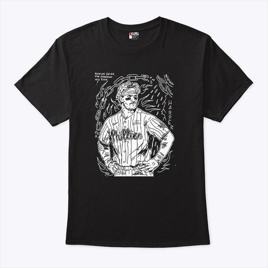 Bryce Harper Rain Or Shine The Showman Will Rise Shirt