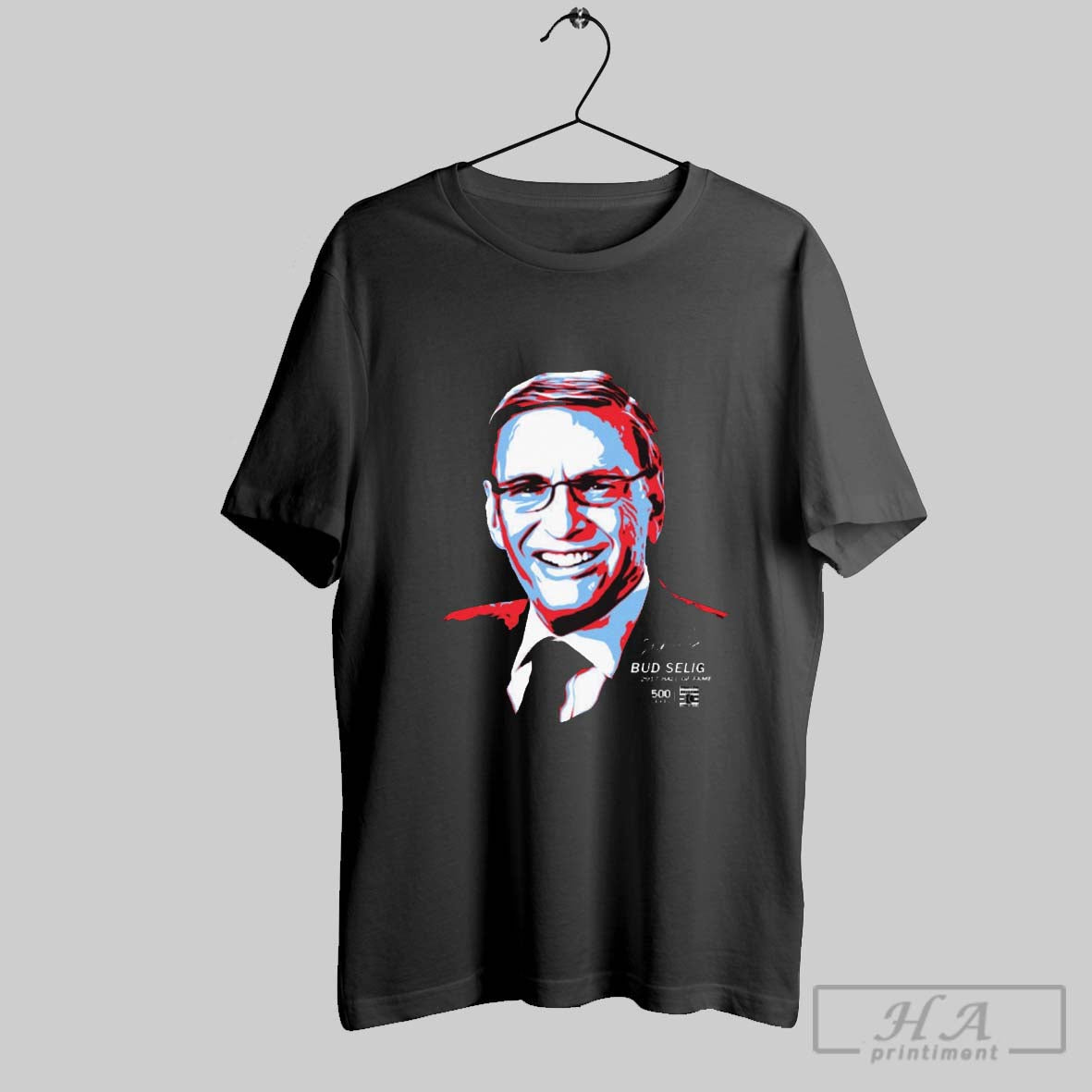 Bud Selig Commissioner 2017 Hall Of Fame National Baseball Signature Painting - clothing by TeeHivey.com
