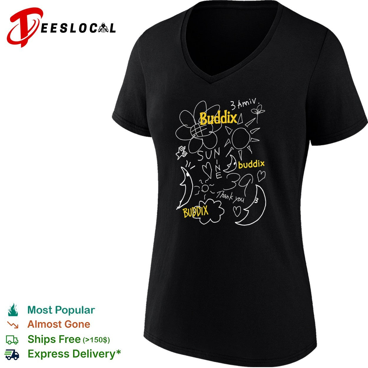 Buddix 3 Anniv Sunshine Thank you 39 Buddix shirt