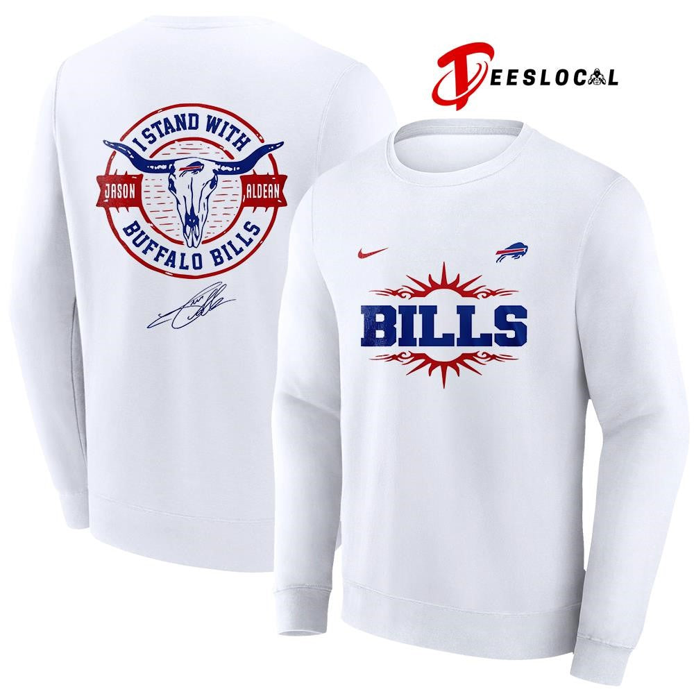 Buffalo Bills x Jason Aldean I stand signature logo shirt