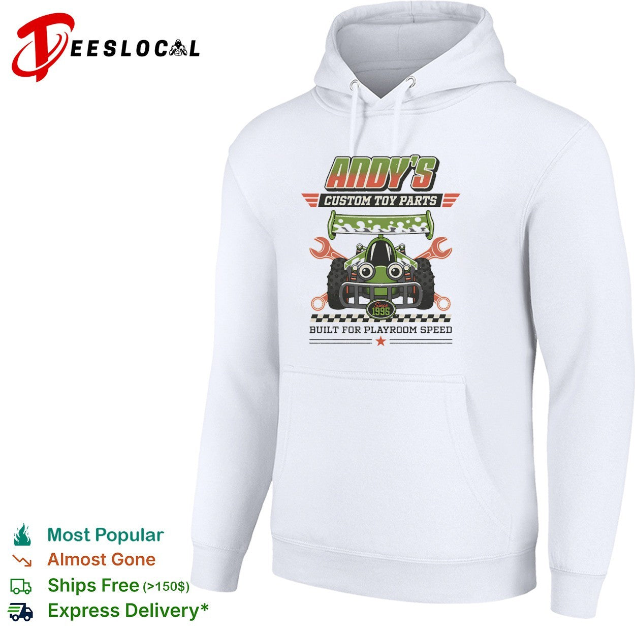 Built for playroom speed Andy’s Custom Toy Parts shirt