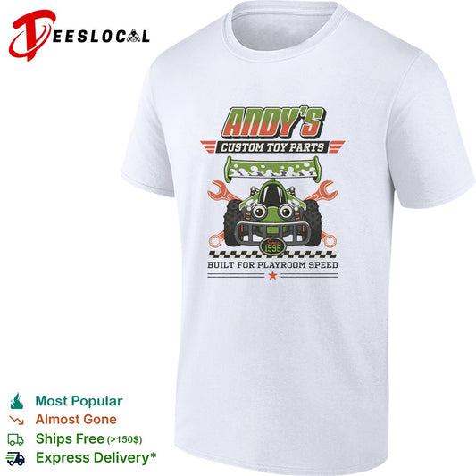 Built for playroom speed Andy’s Custom Toy Parts shirt