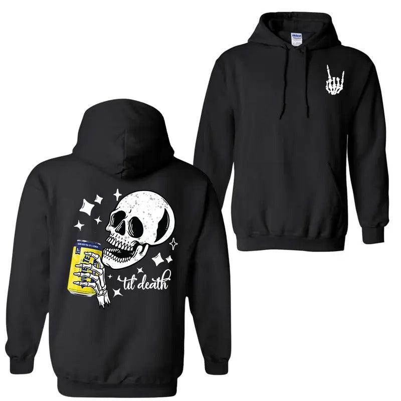 Bull Energy Drink 2 Sided Hoodie Sweatshirt T-Shirt, Twisted Tea Til Death Hoodie For Men And Women, Graphic Tees