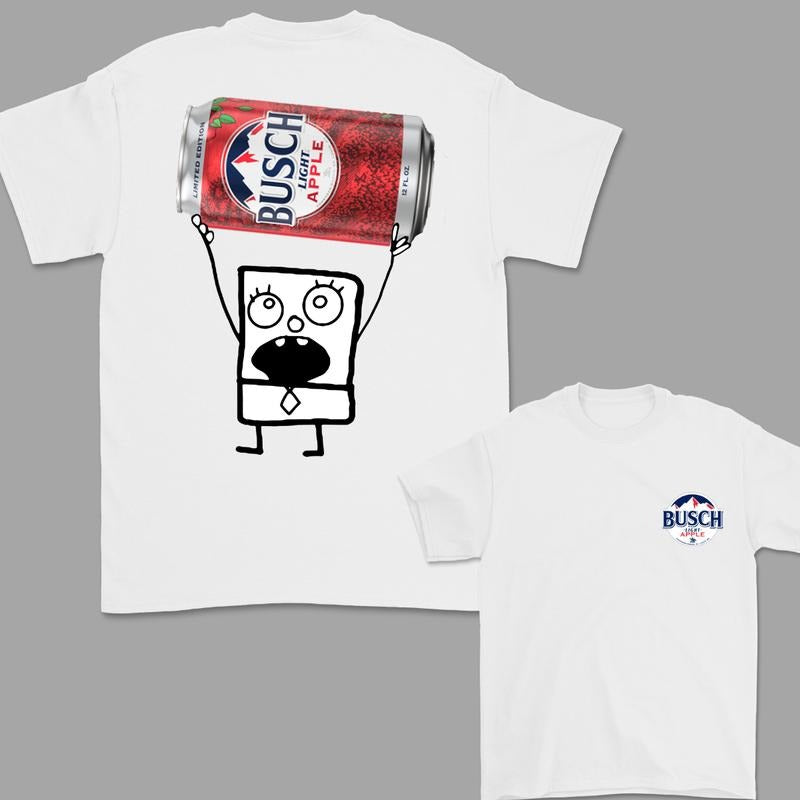 Busch Light Apple 2 Sided T-Shirt, Funny Drinking T-Shirt, Unisex T-Shirt, For Men, For Women