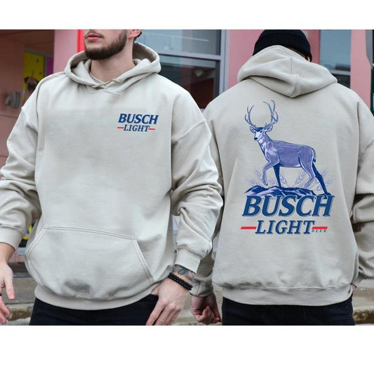 Busch Light Deer Hoodie & Sweatshirt, Classic Fit for Him and Her