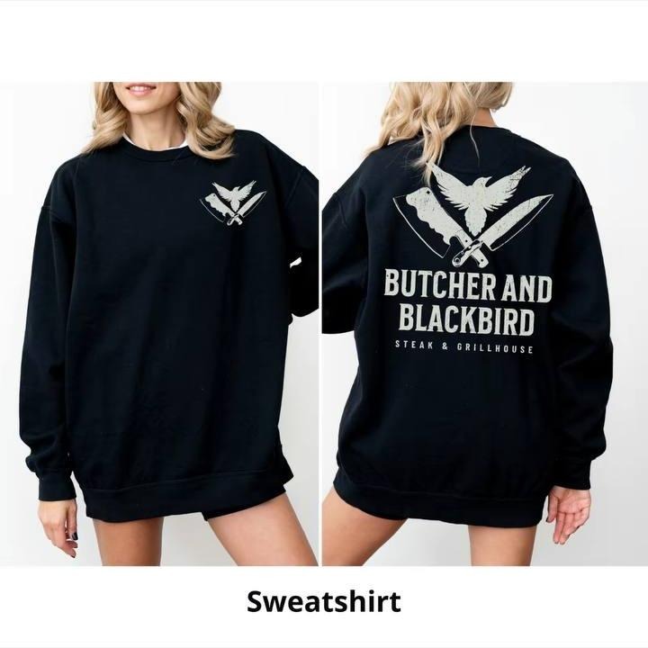 Butcher And Blackbird Booktrovert Bookish Hoodie Dark Acadenmia Hoodie Born To Read Bookis Things Enemies To Lovers...