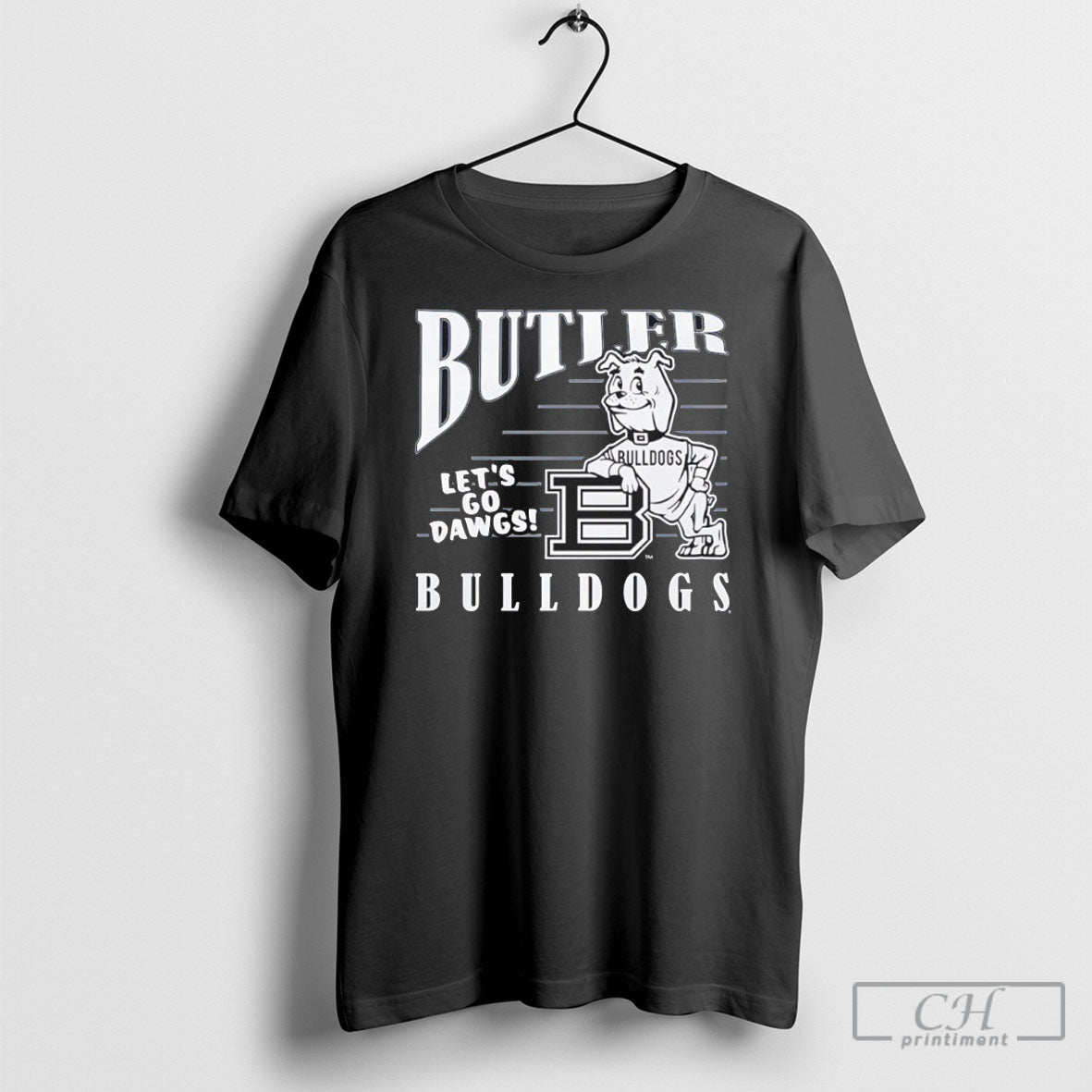 Butler Bulldogs Lets Go Dawgs 70s Throwback Mascot Shirts