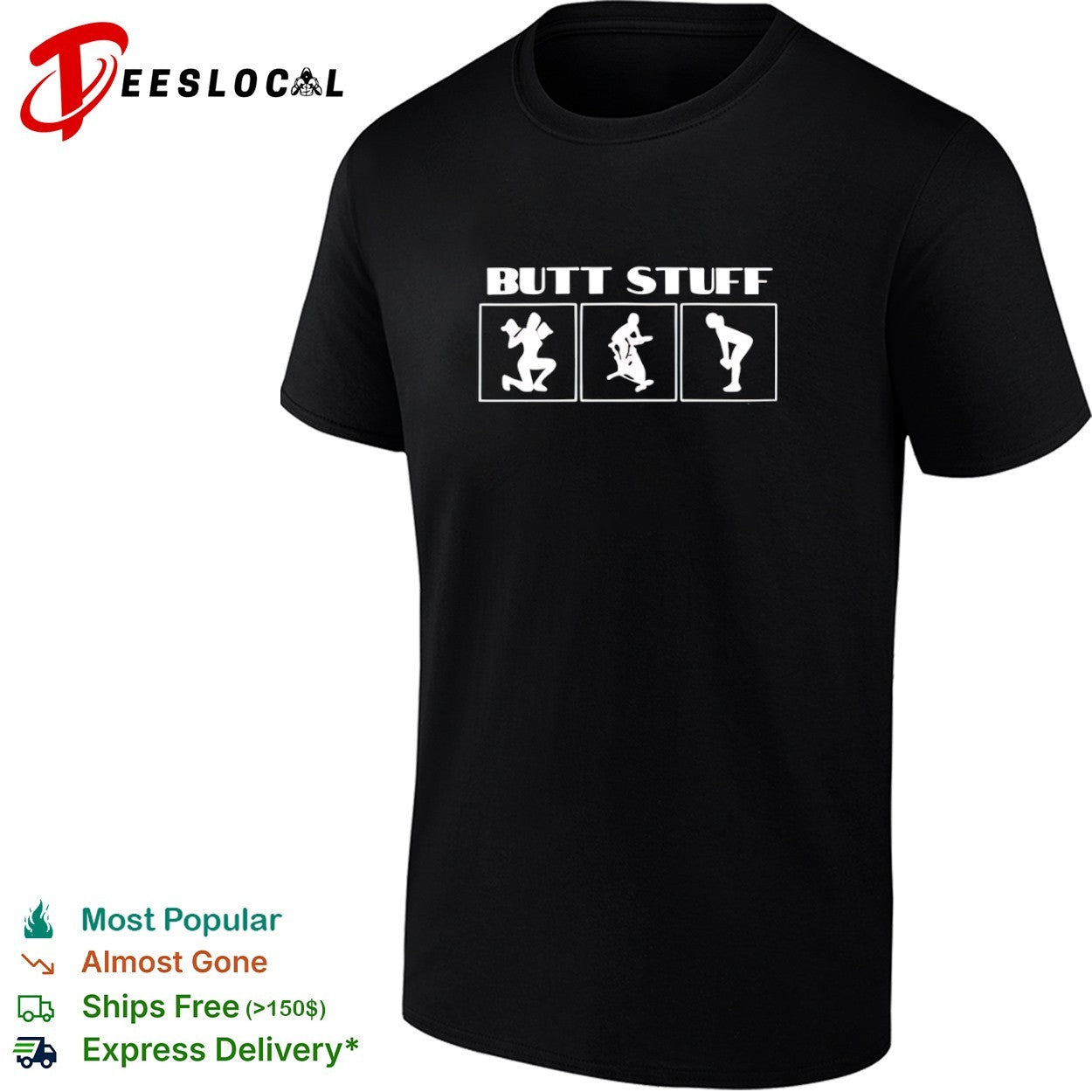 Butt Stuff Fitness Exercise Workout Routine Gym shirt