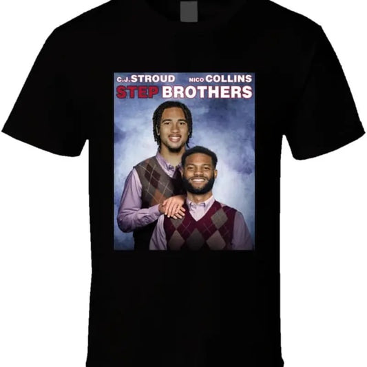 C.j. Stroud Nico Collins Step Brothers Football Fan T Shirt
