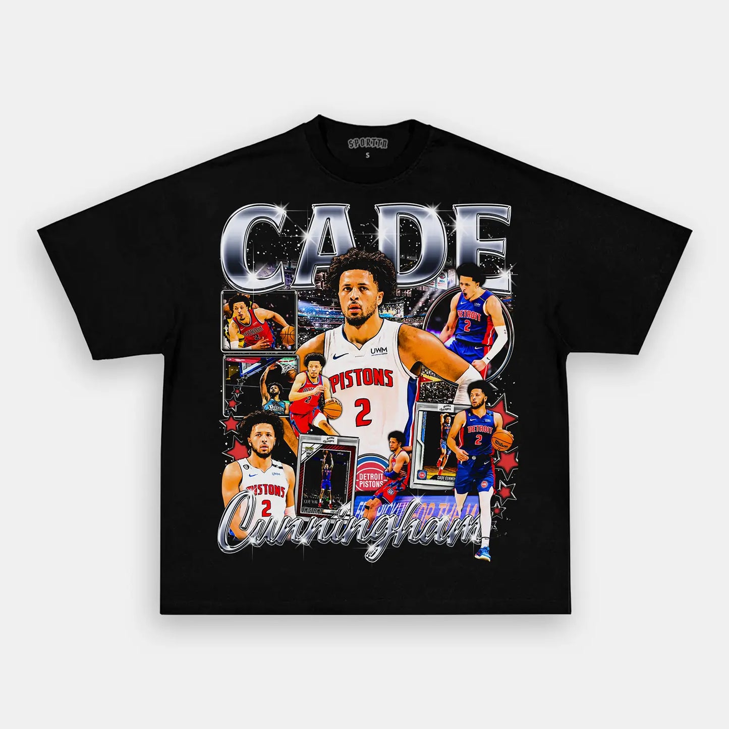 CADE CUNNINGHAM TEE Style002 - clothing by TeeHivey.com (Image 1)