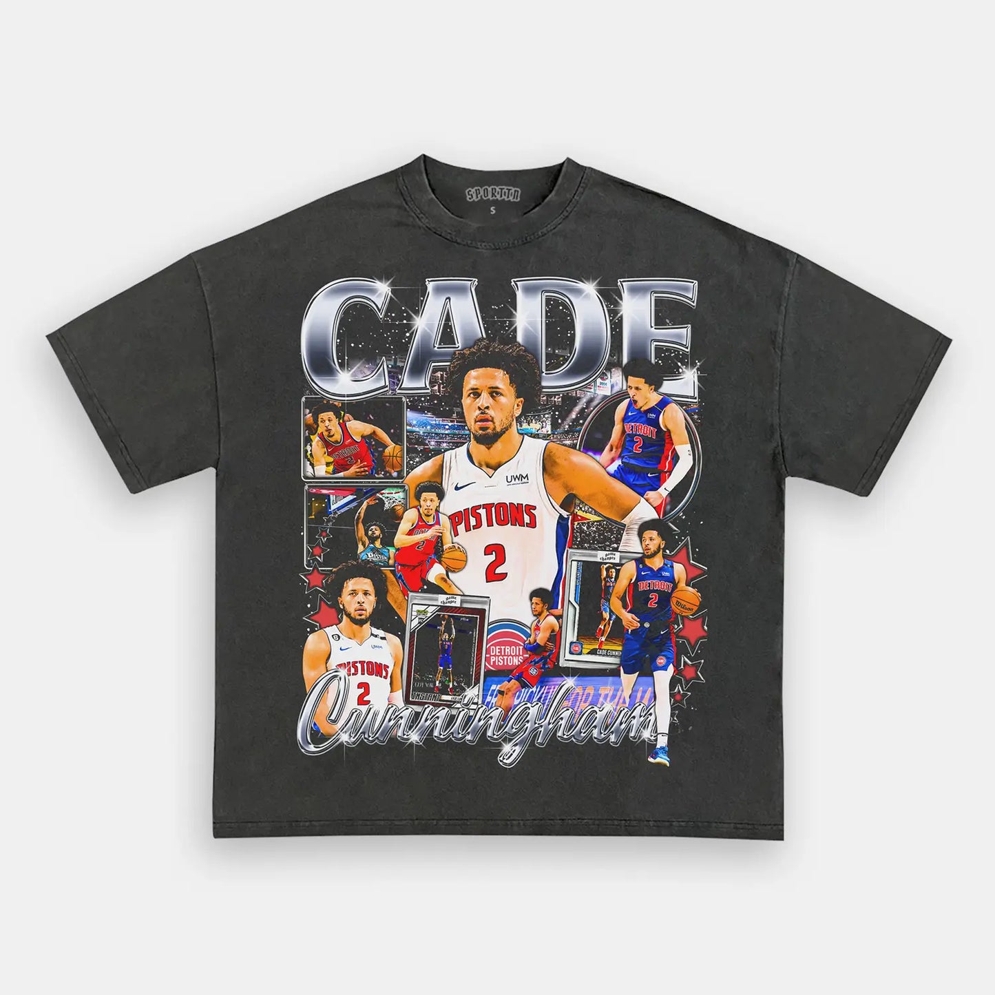CADE CUNNINGHAM TEE Style002 - clothing by TeeHivey.com (Image 2)