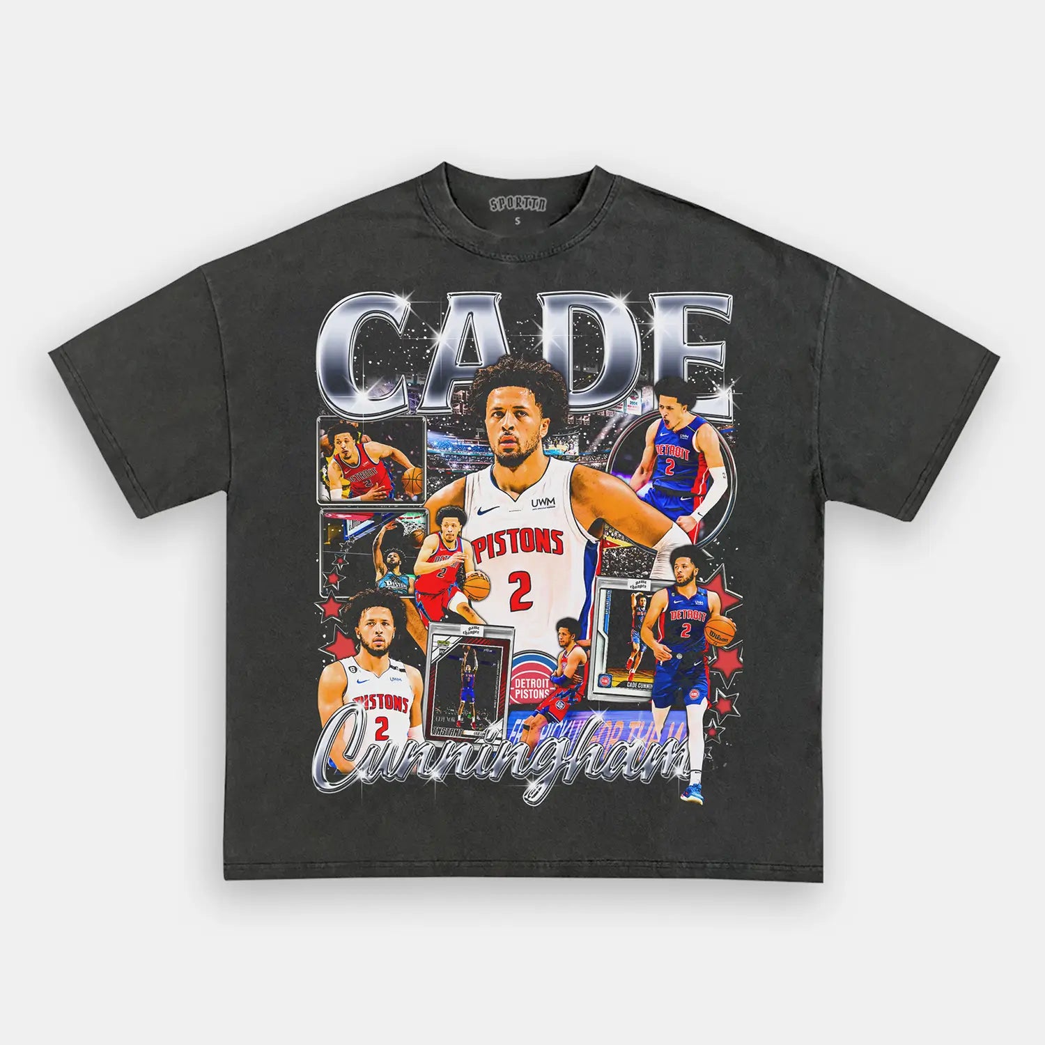 CADE CUNNINGHAM TEE Style002 - clothing by TeeHivey.com (Image 2)