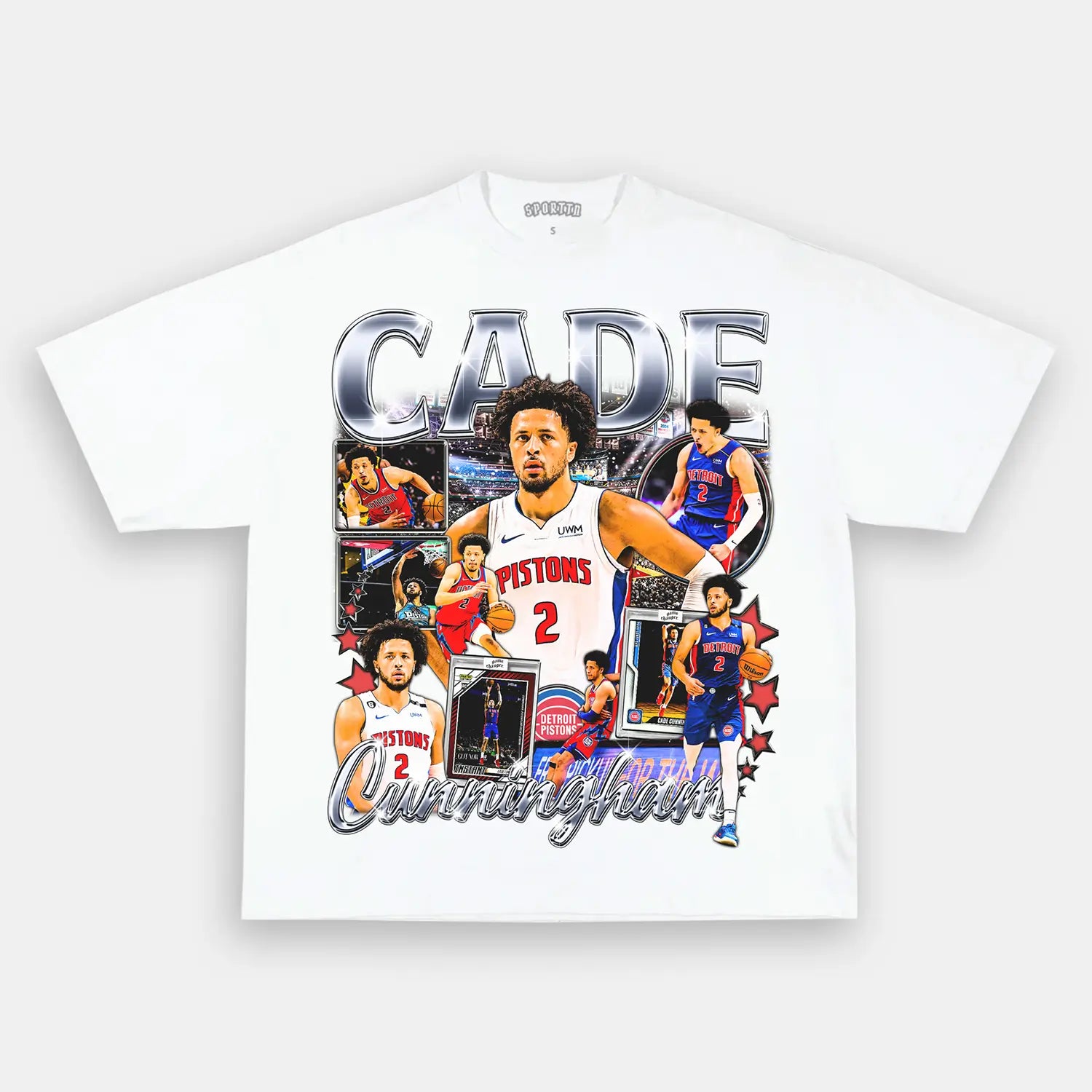CADE CUNNINGHAM TEE Style002 - clothing by TeeHivey.com (Image 3)
